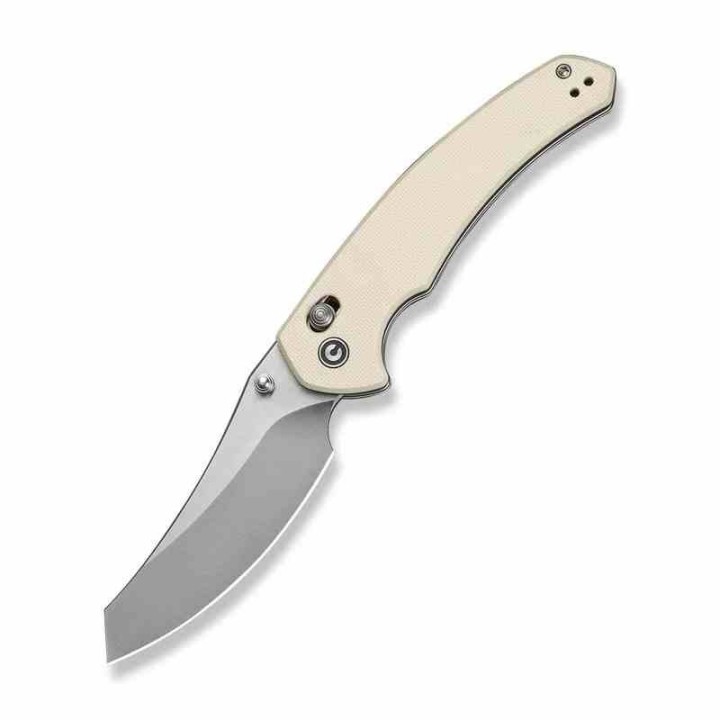 Couteau CIVIVI Sixgill Ivory Lame Reverse Tanto Nitro-V Satin Manche G-10 IKBS Crossbar Lock CIVC240502 - Livraison Gratuite