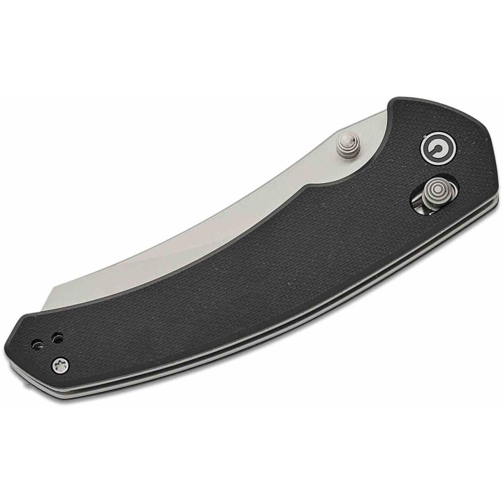 Couteau CIVIVI Sixgill Black Lame Reverse Tanto Nitro-V Satin Manche G-10 IKBS Crossbar Lock CIVC240501 - Livraison Gratuite