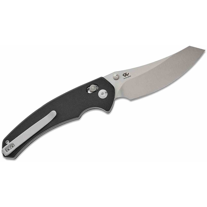 Couteau CIVIVI Sixgill Black Lame Reverse Tanto Nitro-V Satin Manche G-10 IKBS Crossbar Lock CIVC240501 - Livraison Gratuite