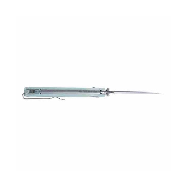 Couteau SRM 258L-GC Ambi-Lock Jade Lame Acier D2 Manche G10 IKBS Clip SRM258LGC - Livraison Gratuite
