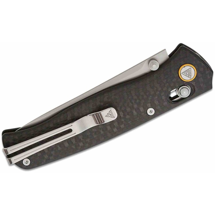 Couteau SRM 255L-CB2 Ambi-Lock Lame Composite 3 Couches Manche FCarbone IKBS Clip SRM255LCB2 - Livraison Gratuite