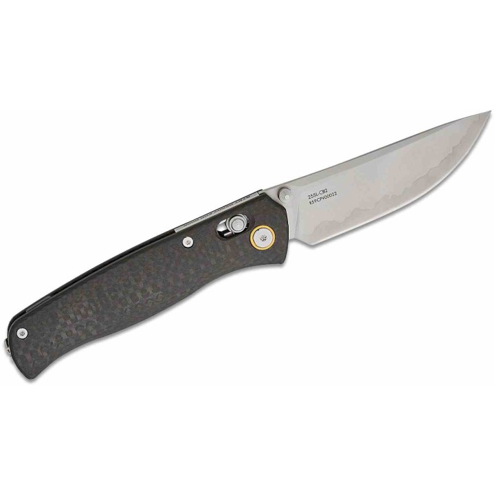 Couteau SRM 255L-CB2 Ambi-Lock Lame Composite 3 Couches Manche FCarbone IKBS Clip SRM255LCB2 - Livraison Gratuite