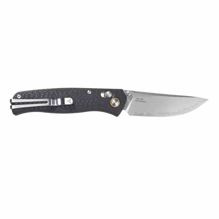 Couteau SRM 255L-CB2 Ambi-Lock Lame Composite 3 Couches Manche FCarbone IKBS Clip SRM255LCB2 - Livraison Gratuite