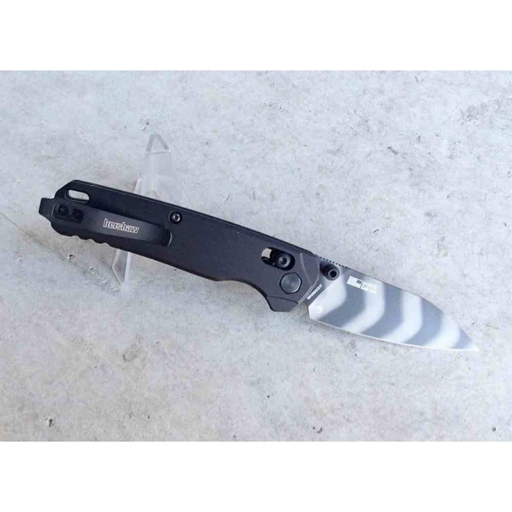 Couteau Kershaw Bel Air Tiger Stripe Camo Lame Acier CPM MagnaCut Manche Alu DuraLock USA KS6105TS - Livraison Gratuite.