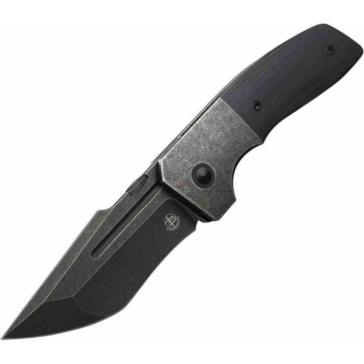 Couteau Begg Knives One Black Lame Tanto Recurve Acier VG10 Manche G10 Framelock Clip BG064 - Livraison Gratuite