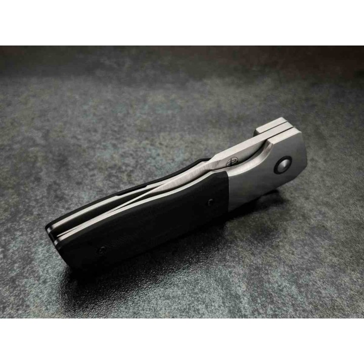 Couteau Begg Knives Seishin Lame Tanto Acier VG10 Manche G10 Noir Frame Lock Clip BG052 - Livraison Gratuite