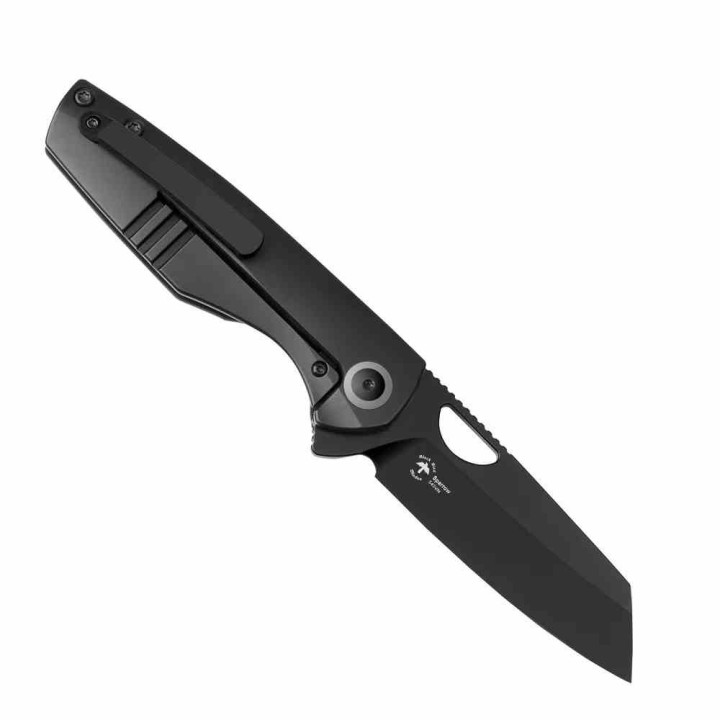 Couteau Kizer Sparrow FCarbone/TI Lame Reverse Tanto Acier CPM-S45VN Framelock IKBS KI3628A2 - Livraison Gratuite
