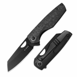 Couteau Kizer Sparrow FCarbone/TI Lame Reverse Tanto Acier CPM-S45VN Framelock IKBS KI3628A2 - Livraison Gratuite