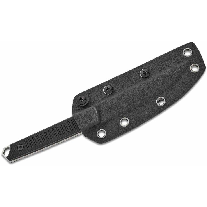 Couteau Kwaiken Lame Trailing Point Acier Nitro-V Manche G10 Black Etui Kydex KI1066A4 - Livraison Gratuite