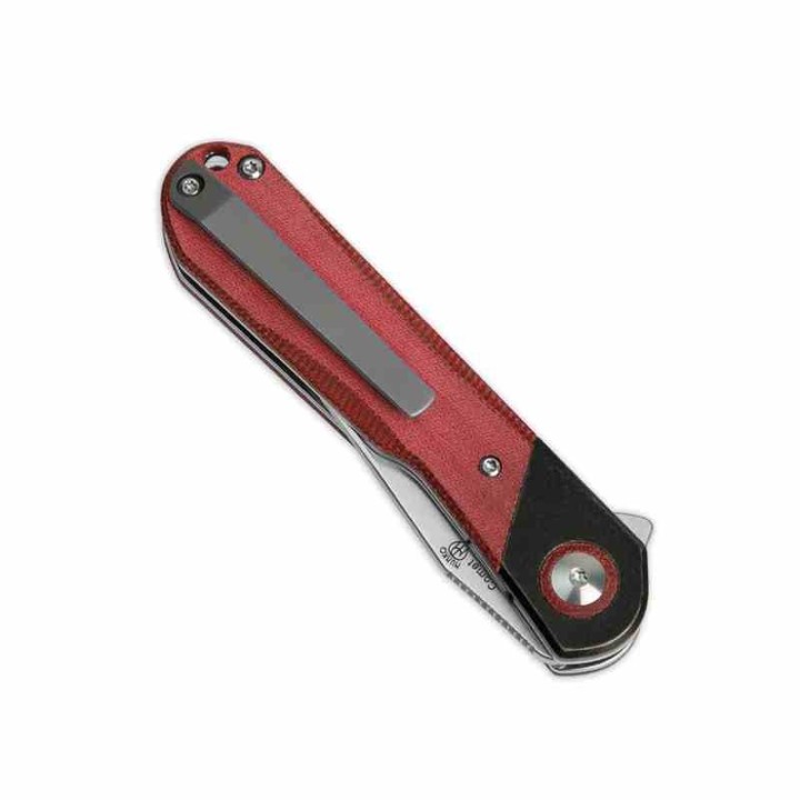 Couteau Kizer Comet Micarta Red Denim Lame Acier 154CM Manche Micarta IKBS Linerlock Clip KIV3614C4 - Livraison Gratuite