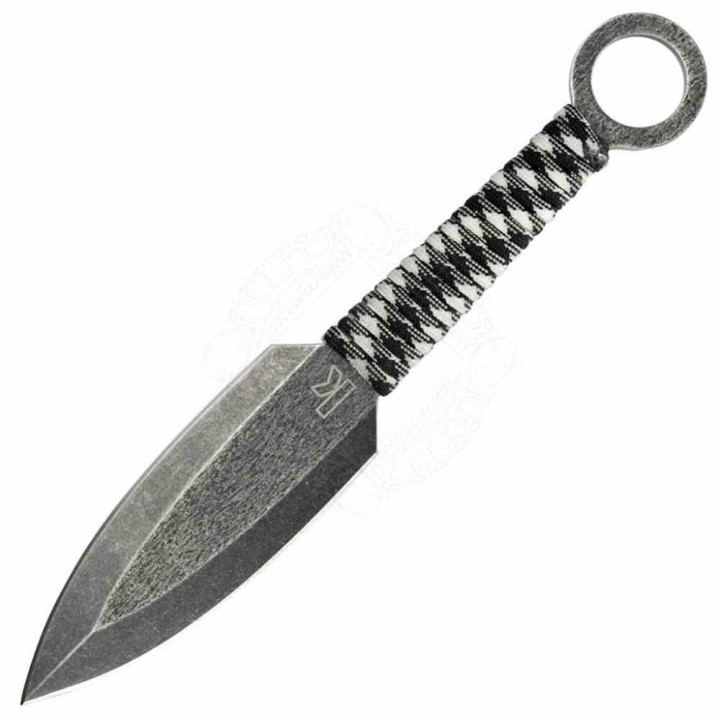 Set de 3 Couteaux de Lancer Kershaw Ion Lame Spear Point Acier 3Cr13 Manche Paracorde Etui Nylon KS1747BWX - Livraison Gratuite