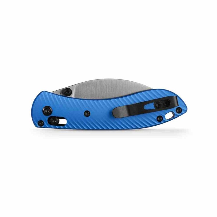 Couteau Vosteed Mini Nightshade Blue Lame Acier 14C28N Satin Manche Alu Crossbar Lock IKBS VOSA0216 - Livraison Gratuite