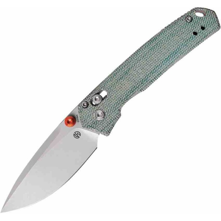 Couteau Vosteed Mini Psyop Teal Lame Acier Elmax Manche Micarta Crossbar Lock IKBS VOSA2305 - Livraison Gratuite