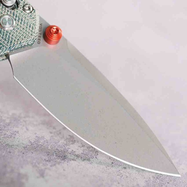 Couteau Vosteed Mini Psyop Teal Lame Acier Elmax Manche Micarta Crossbar Lock IKBS VOSA2305 - Livraison Gratuite