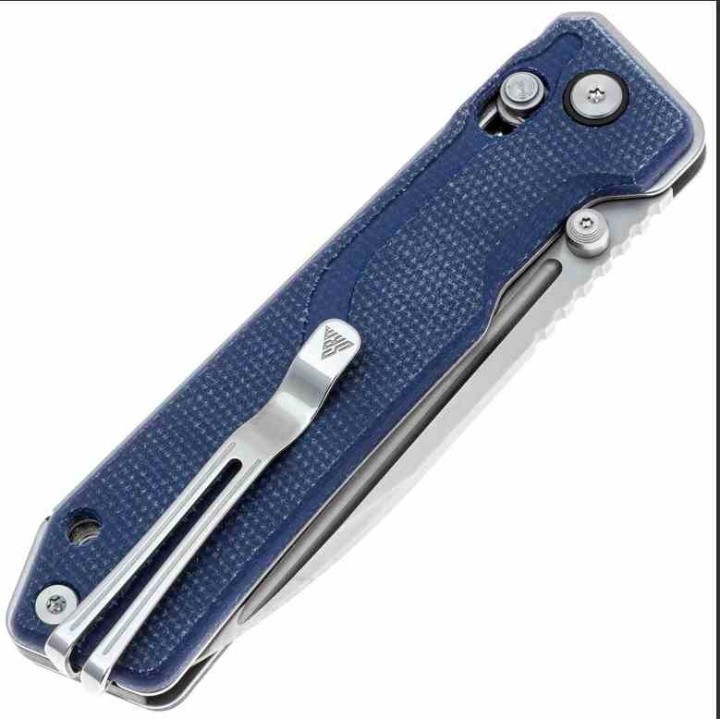 Couteau SRM Rubik 7228B-ME2 Lame Acier Laminé 140Cr Manche Micarta Ambi-Lock IKBS SRM7228BME2 - Livraison Gratuite