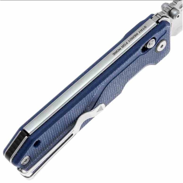 Couteau SRM Rubik 7228B-ME2 Lame Acier Laminé 140Cr Manche Micarta Ambi-Lock IKBS SRM7228BME2 - Livraison Gratuite