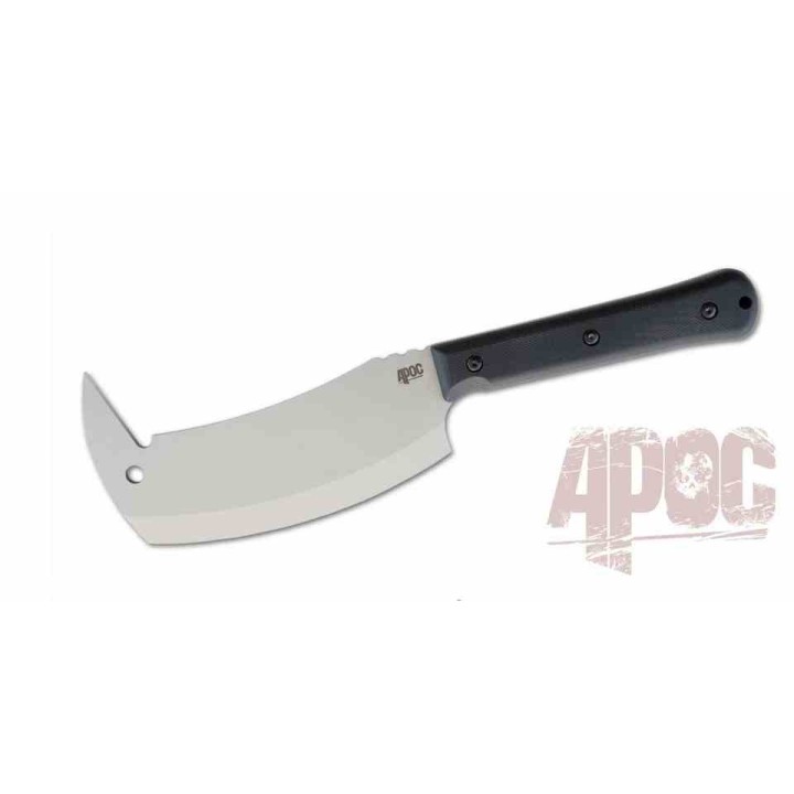 Couteau APOC Demko Rhino Hybrid Lame Cleaver Acier D2 Manche G10 Noir Etui Kydex DRK40012 - Livraison Gratuite