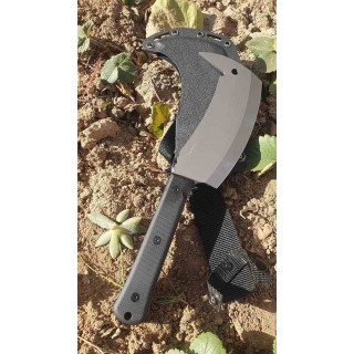 Couteau APOC Demko Rhino Hybrid Lame Cleaver Acier D2 Manche G10 Noir Etui Kydex DRK40012 - Livraison Gratuite