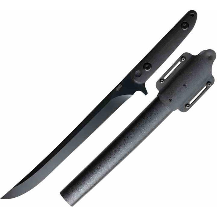 Katana APOC Atrim Survival Tanto Lame Acier 9260 Manche G10 Noir Etui Fibre de Verre DRK35660 - Livraison Gratuite