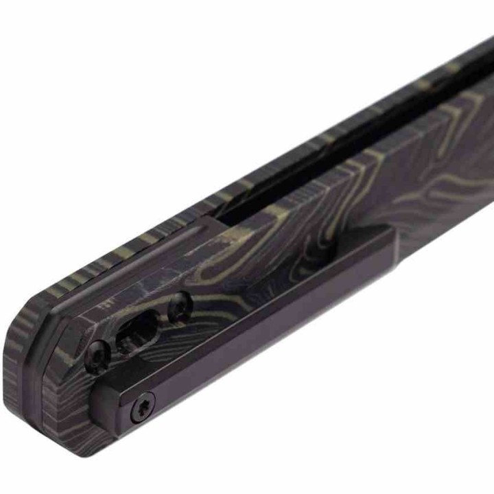 Couteau Tekto F2 Bravo Lame Drop Point D2 Manche G10/Damascus IKBS TKTF2GMXBK1 - Livraison Gratuite