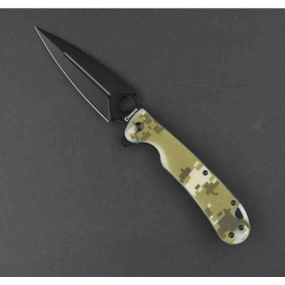 Couteau Daggerr Arrow Linerlock Camo Lame Dagger Acier D2 DLC Manche G10 Camo Clip DGR1CAMDLC - Livraison Gratuite