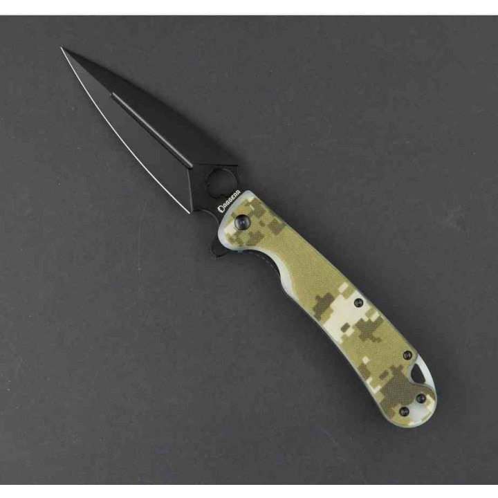 Couteau Daggerr Arrow Linerlock Camo Lame Dagger Acier D2 DLC Manche G10 Camo Clip DGR1CAMDLC - Livraison Gratuite