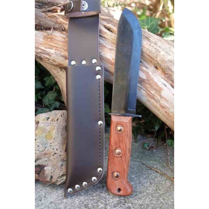 Bushcraft Couteau de Survie Sheffield MOD Pattern Survival Acier Carbone Phosphate Made In England SHE003 - Livraison Gratuite 