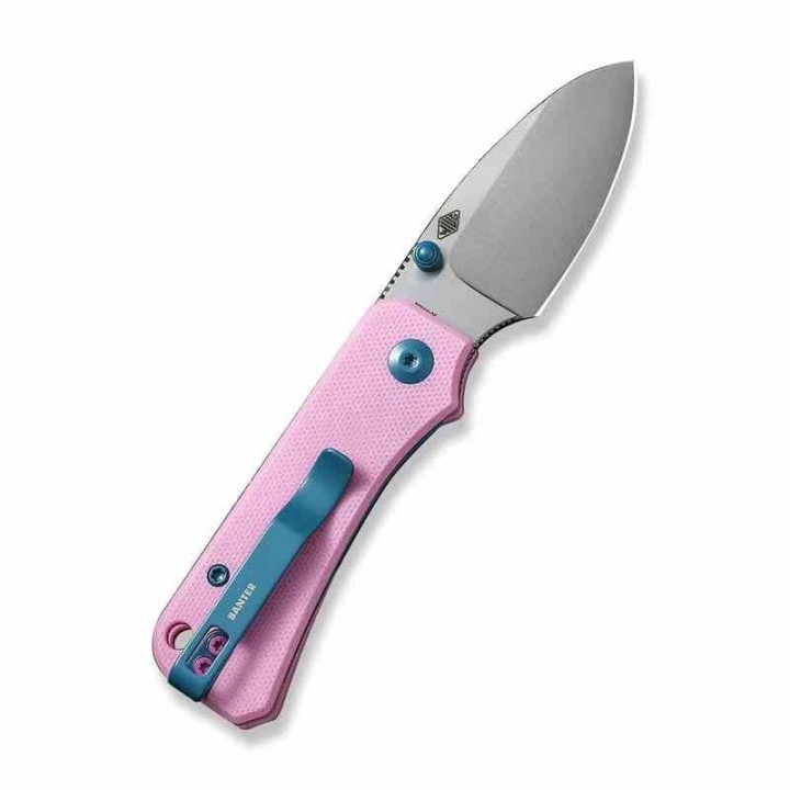 Couteau CIVIVI Baby Banter Pink Lame Acier Nitro-V Satin Manche G10 IKBS Liner Lock CIVC19068S10 - Livraison Gratuite