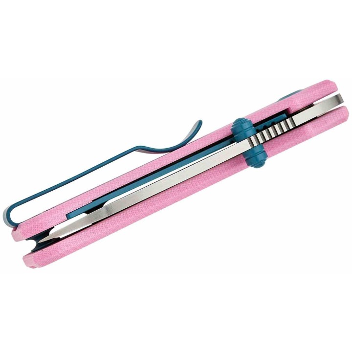 Couteau CIVIVI Baby Banter Pink Lame Acier Nitro-V Satin Manche G10 IKBS Liner Lock CIVC19068S10 - Livraison Gratuite