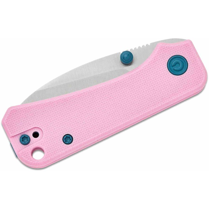 Couteau CIVIVI Baby Banter Pink Lame Acier Nitro-V Satin Manche G10 IKBS Liner Lock CIVC19068S10 - Livraison Gratuite
