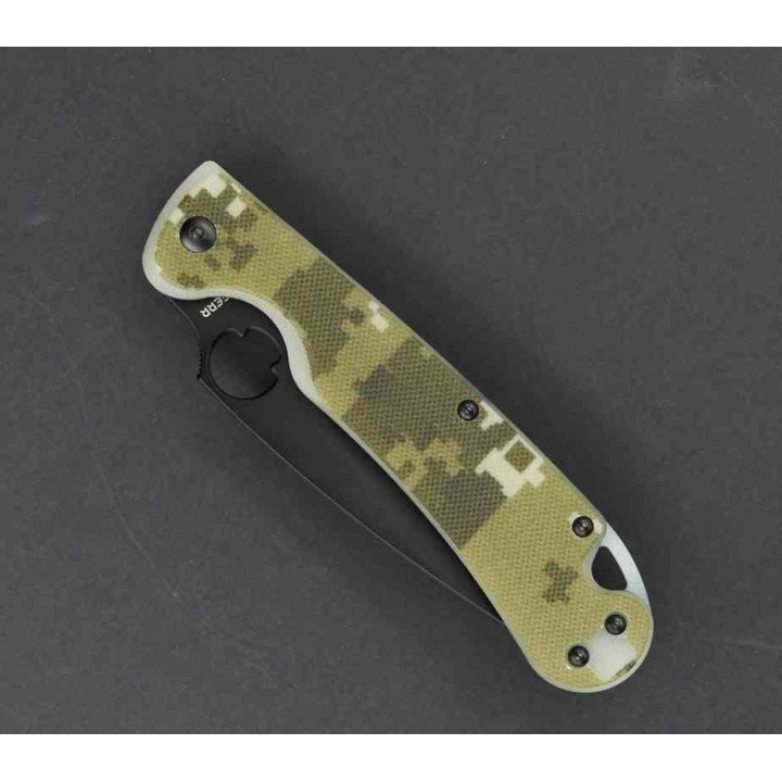 Couteau Daggerr Knives Zhalo Camo Lame Spear Point Acier D2 DLC Manche G10 Liner Lock DGR2CAMDLC - Livraison Gratuite