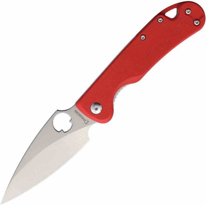 Couteau Pliant Daggerr Zhalo Mini Red Lame Acier D2 SW Manche G10 Liner Lock Clip DGR2MRDSW - Livraison Gratuite
