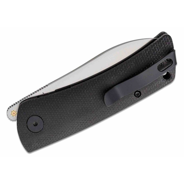 Couteau Petrified Fish Flavorist Black Lame Spear Point Acier K110 Manche Micarta Linerlock Clip PFKE05SDMS - Livraison Gratuite