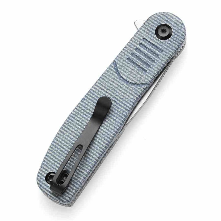 Couteau Pliant Tenable Einar Blue Lame Acier Nitro-V SW Manche Micarta Bleu Liner Lock Clip T2072A2 - Livraison Gratuite