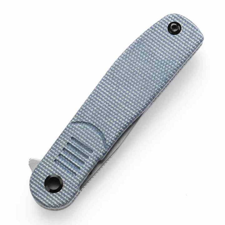 Couteau Pliant Tenable Einar Blue Lame Acier Nitro-V SW Manche Micarta Bleu Liner Lock Clip T2072A2 - Livraison Gratuite
