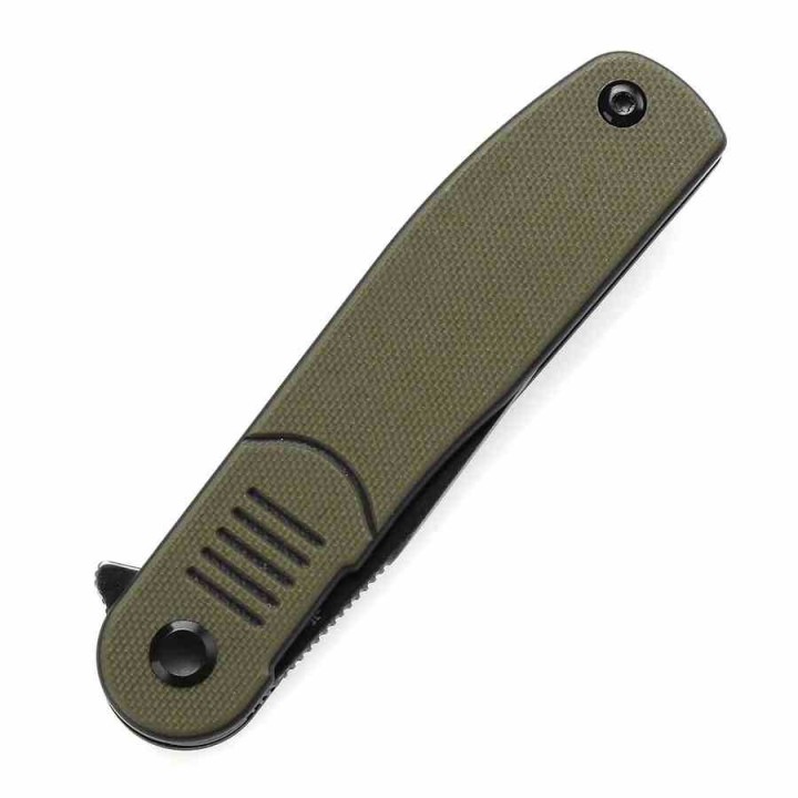 Couteau Pliant Tenable Einar OD Green Lame Drop Point Acier Nitro-V Manche G10 Liner Lock Clip T2072A1 - Livraison Gratuite