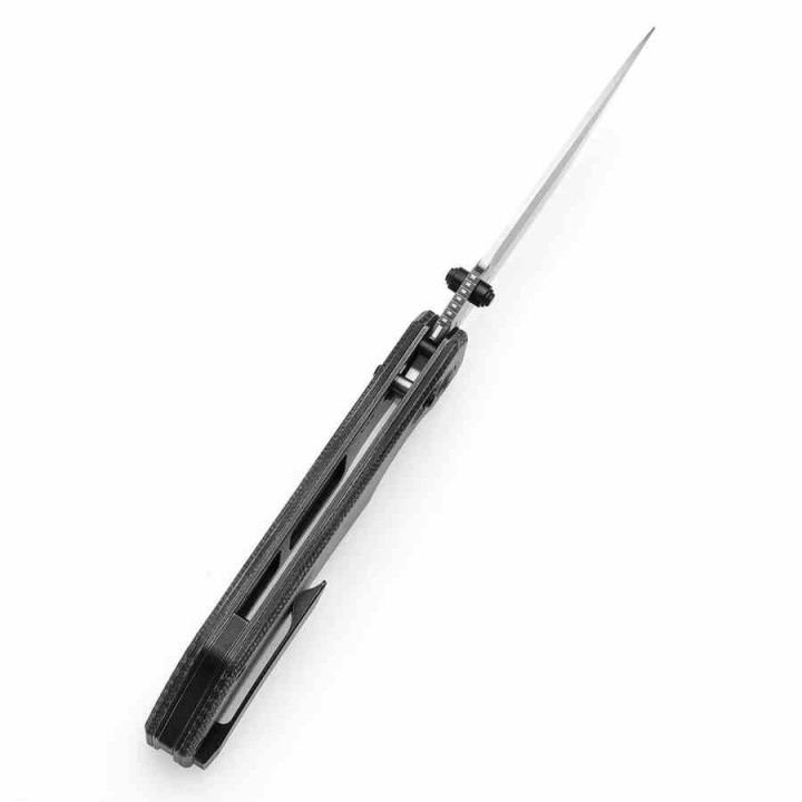 Couteau Tenable Eaglestrike Black Lame Acier Nitro-V Manche Micarta Cross Bar Lock T1095V1 - Livraison Gratuite