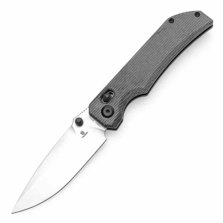 Couteau Tenable Eaglestrike Black Lame Acier Nitro-V Manche Micarta Cross Bar Lock T1095V1 - Livraison Gratuite