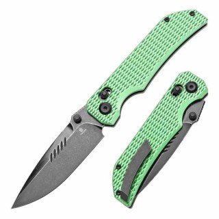 Couteau Tenable Eaglestrike Green Lame Acier Nitro-V Manche Aluminum Cross Bar Lock T1095V3 - Livraison Gratuite