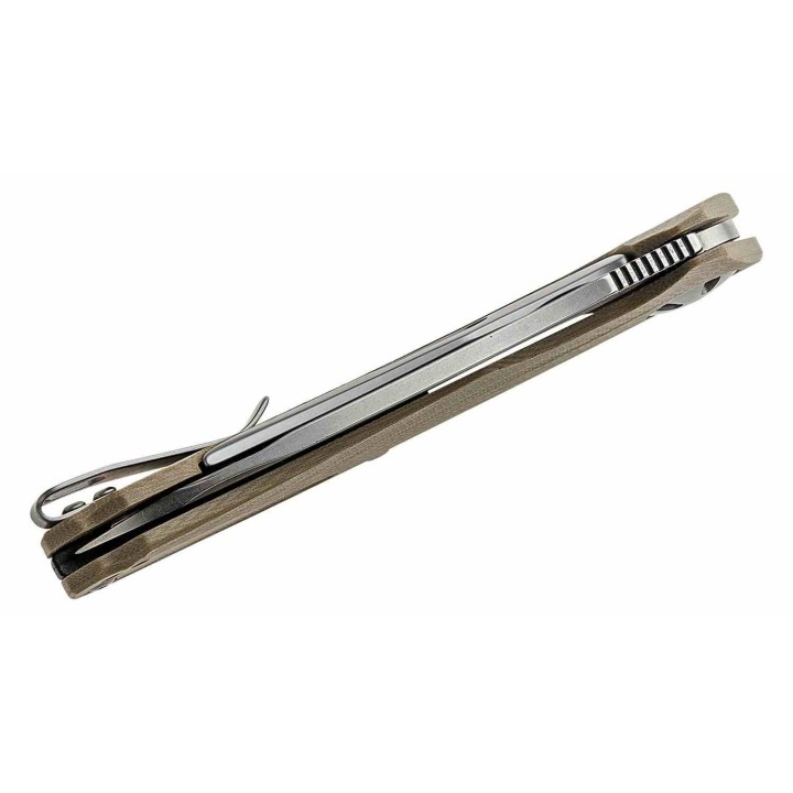 Couteau Kershaw Natrix Tan Lame Acier 8Cr13MoV SW Manche G10 Frame Lock KVT KS7007TAN - Livraison Gratuite