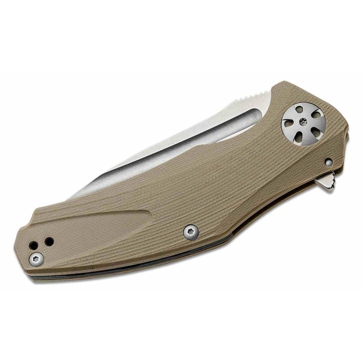 Couteau Kershaw Natrix Tan Lame Acier 8Cr13MoV SW Manche G10 Frame Lock KVT KS7007TAN - Livraison Gratuite