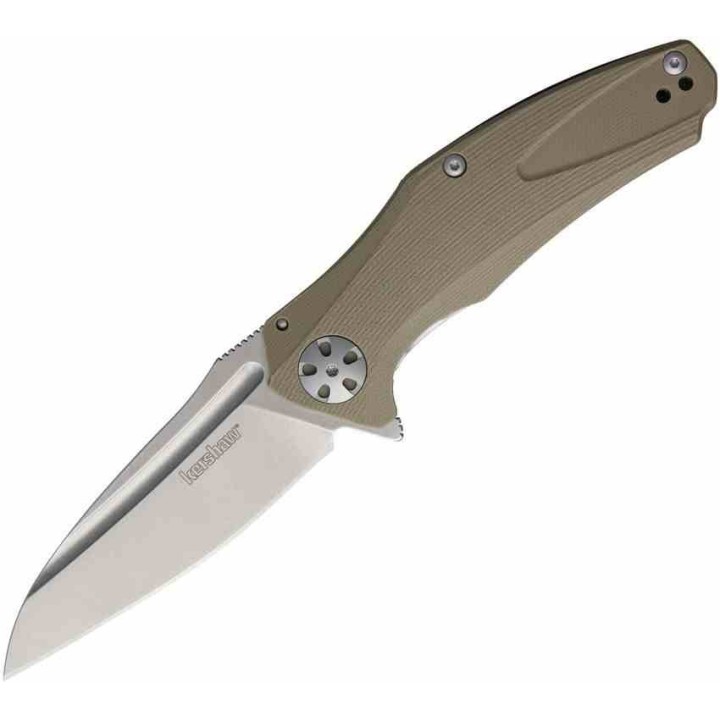 Couteau Kershaw Natrix Tan Lame Acier 8Cr13MoV SW Manche G10 Frame Lock KVT KS7007TAN - Livraison Gratuite