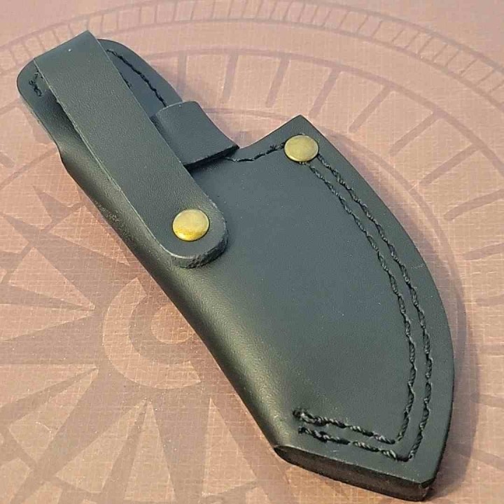 R15637 Couteau Remington Caping Hunter Lame Acier D2 Manche G10 Etui Cuir - Livraison Gratuite