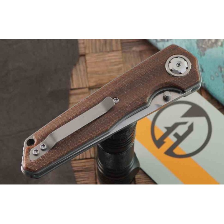 Couteau Maxace Knives Samurai 2.0 Lame Acier Bohler K110 Manche Brown G10 Liner Lock MAXMSM203 - Livraison Gratuite