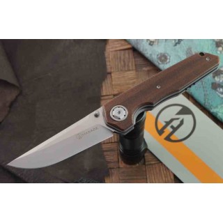 Couteau Maxace Knives Samurai 2.0 Lame Acier Bohler K110 Manche Brown G10 Liner Lock MAXMSM203 - Livraison Gratuite