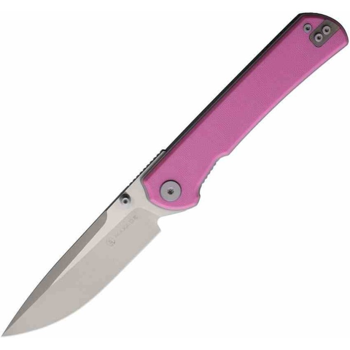 Couteau Maxace Peregrine S Pink Lame Acier 10Cr15CoMoV Manche G-10 Liner Lock Clip MAXMM302B - Livraison Gratuite
