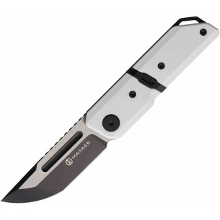 Couteau Maxace Capsule II White Lame Tanto Acier 10Cr15CoMoV Manche G-10 Liner Lock MAXMM272F - Livraison Gratuite