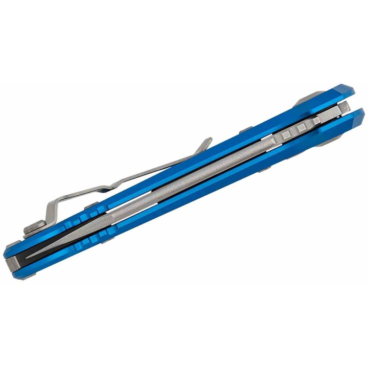Couteau Automatique Microtech LUDT Gen III Bleu Lame Tanto Serr M390MK Manche Alu USA MCT113612BL - Livraison Gratuite