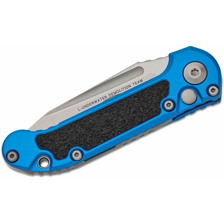 Couteau Automatique Microtech LUDT Gen III Bleu Lame Tanto Serr M390MK Manche Alu USA MCT113612BL - Livraison Gratuite