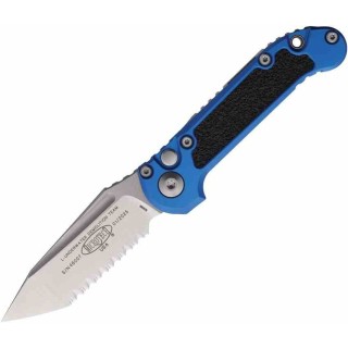 Couteau Automatique Microtech LUDT Gen III Bleu Lame Tanto Serr M390MK Manche Alu USA MCT113612BL - Livraison Gratuite